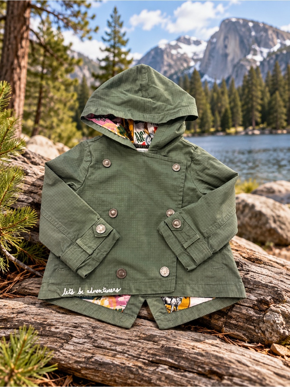 Oshkosh Genuine Kids Toddler Travel Themed Jacket Sz 2T National Parks